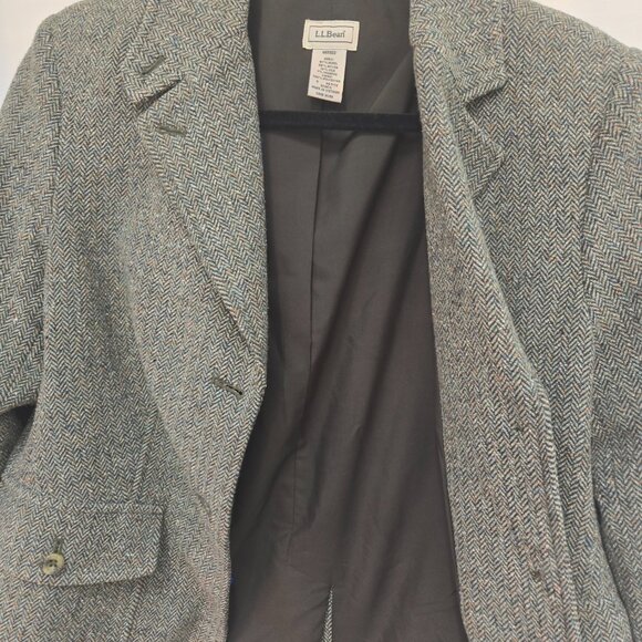 3 For 75 🥳❤️Vintage 90s LL Bean Tweed Wool Blazer – Petite Small – EUC - Picture 5 of 7